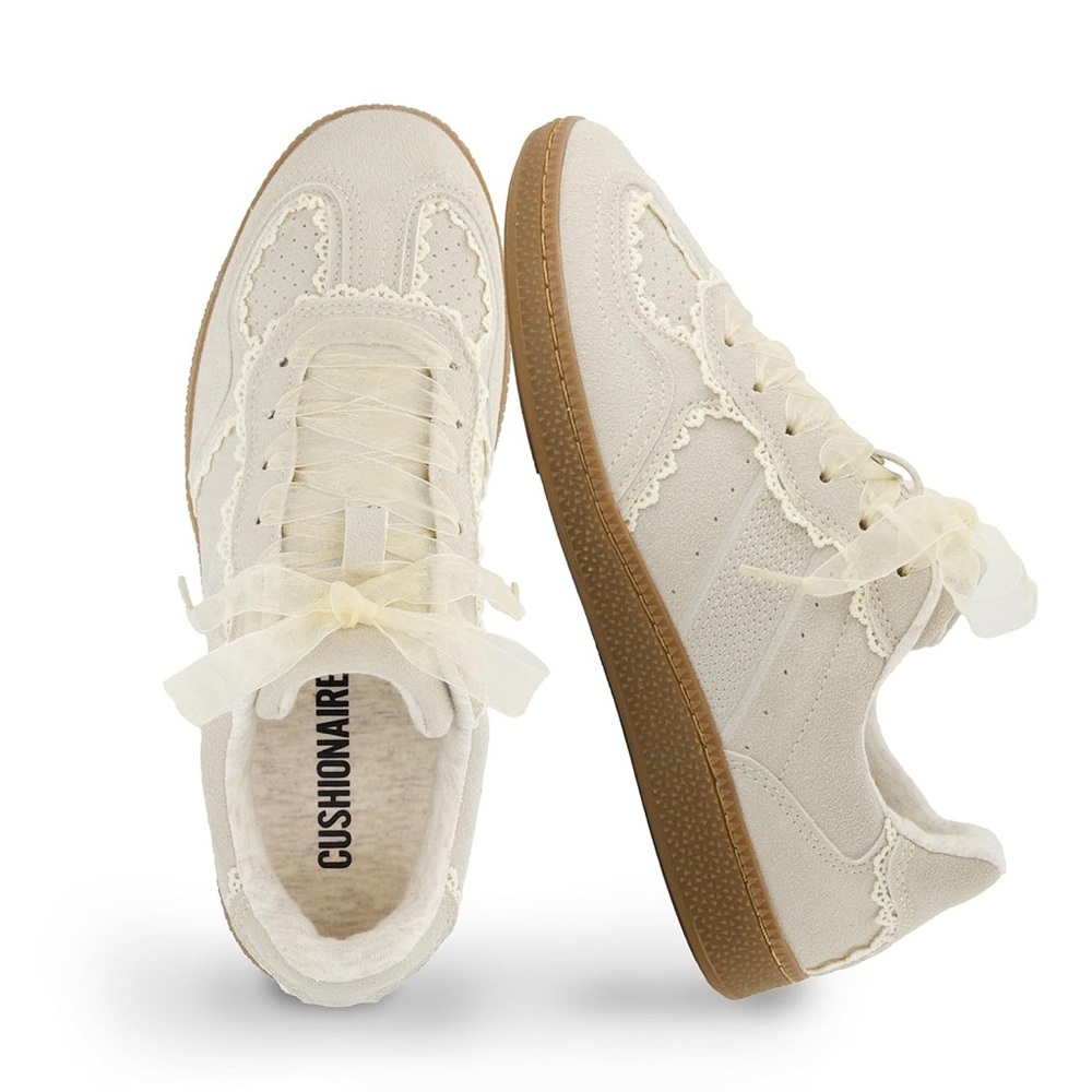 Cushionaire Belinda Lace Detail Sneakers